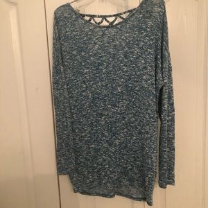 Blue knit sweater!